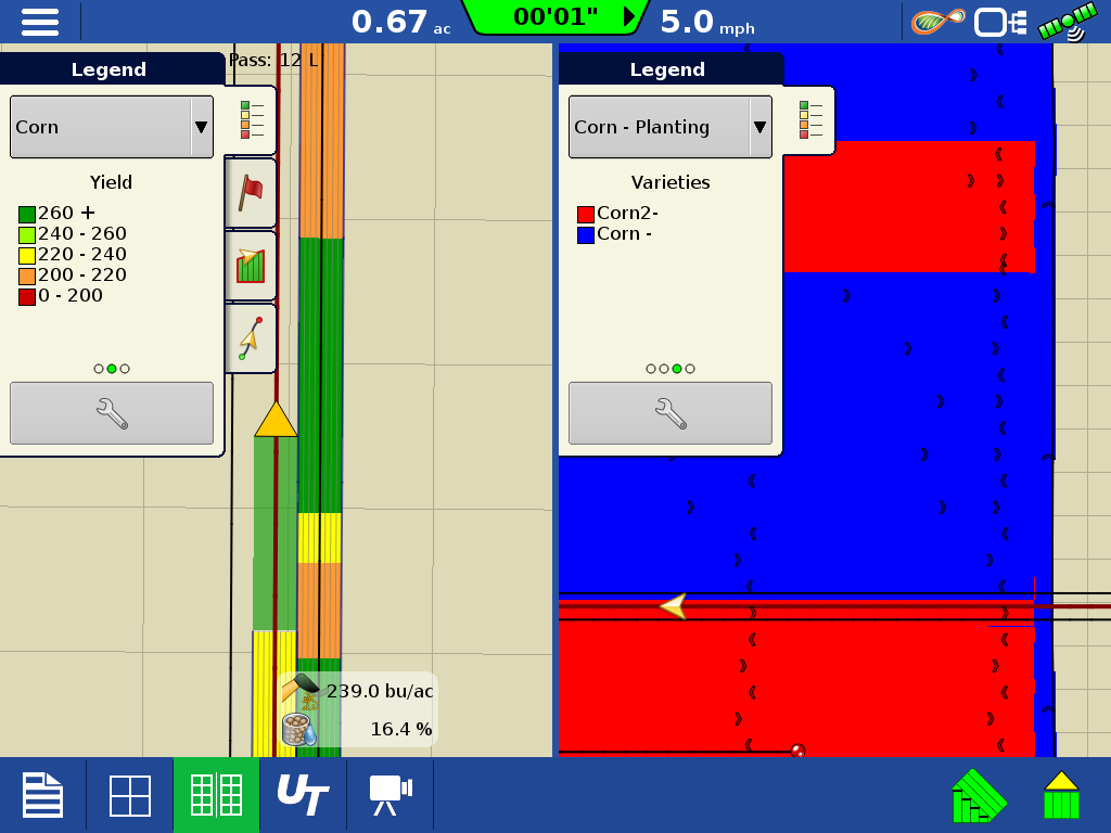 InCommand 1200’s variety tracking feature overlays your field’s as-planted maps so y…