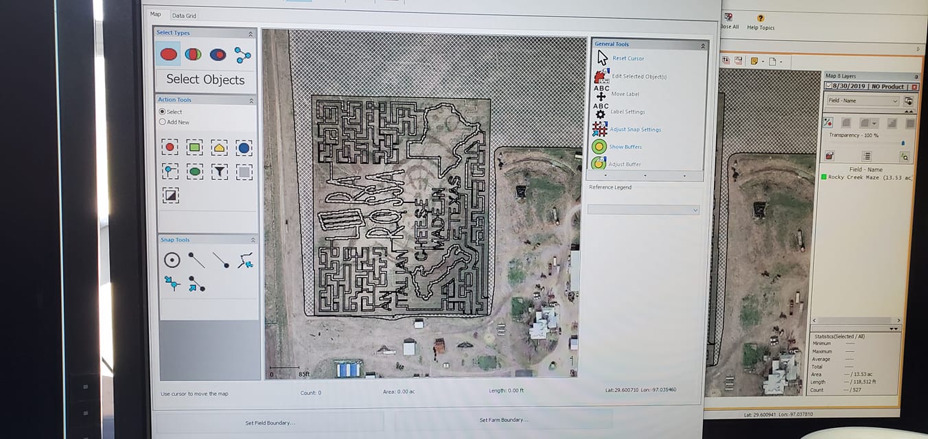 Interesting project for Four E Dairy in Moulton, Texas. They have a corn maze and ha…